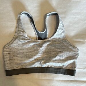 Avia Gray Racerback Sports Bra for Intimates & Sleepwear